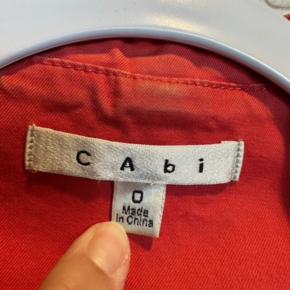 CAbi Cropped Jacket Blazer Style 878 Single Button unstructured, sz 0 - Picture 2 of 5